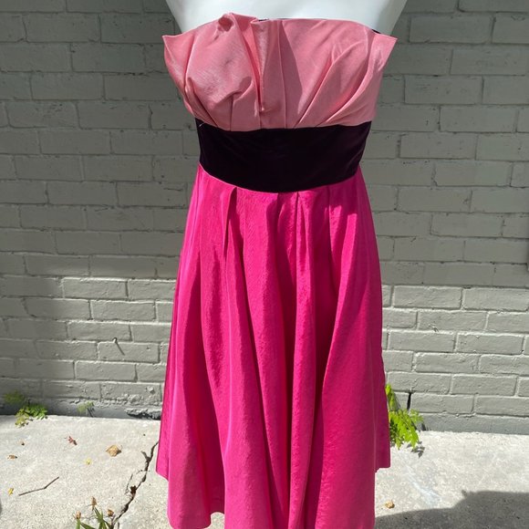 Vivienne Tam Vintage Strapless Pink Purple Dress - Picture 1 of 11